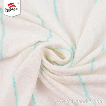 Custom Breathable Comfortable Soft Stripe Ladies Fabric